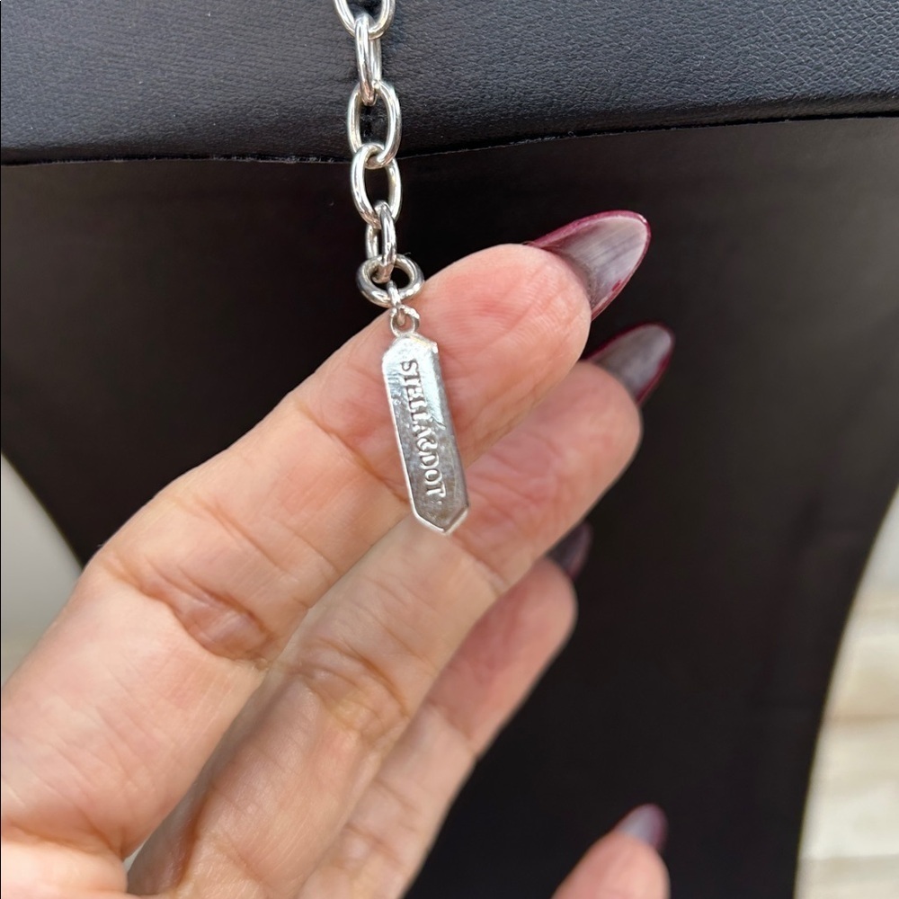 Stella & Dot Silver Bow-Tie Collar Necklace - Picture 4 of 5